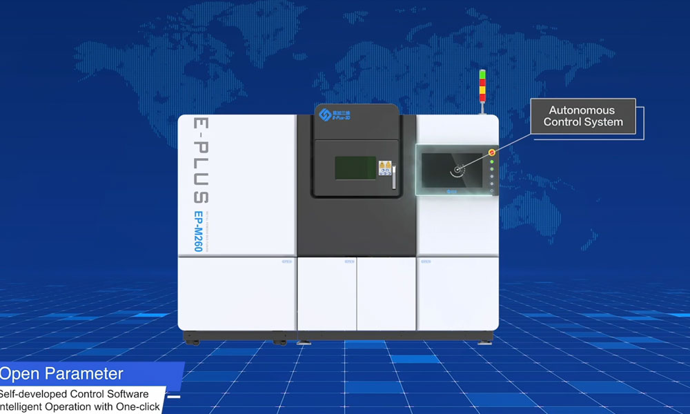 Industrial 3D Printing of complex structure metal parts (MPBF) with Eplus3D EP-M260
