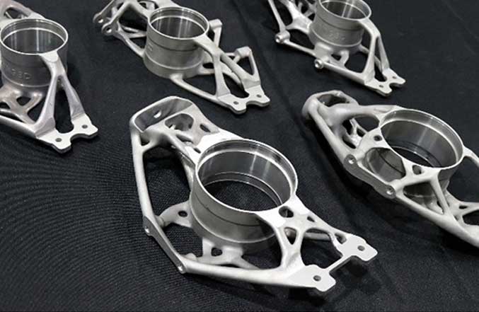 Metal 3D Printed Racing Car Wheel Carrier
