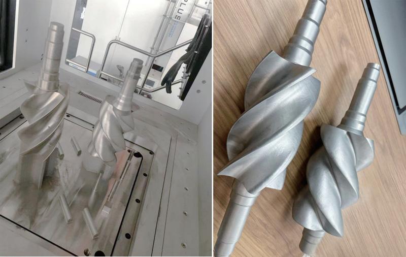 3D Printing of Large-volume Screw Shafts for Compressors for the Construction Industry