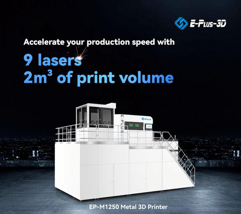 Eplus3D Presents 9-Laser Large Format Metal AM Machine, Received 3 Machine Orders from Aerospace Corporation